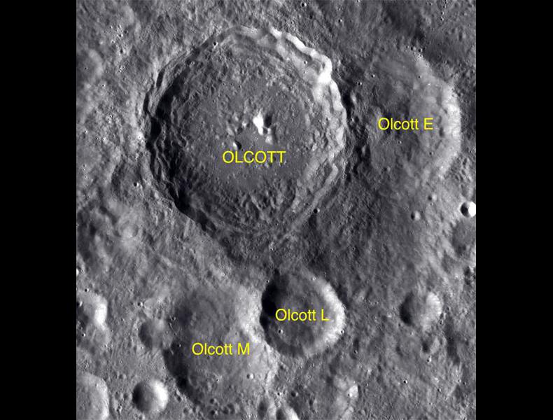 Olcott Moon Craters