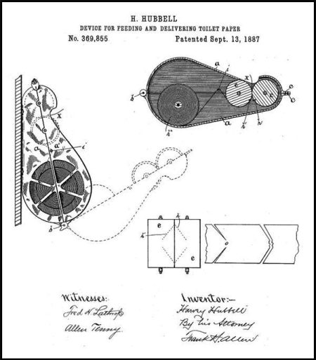 1887 Toilet Paper Feeder